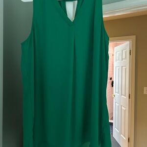 Pleione Green Sleeveless Blouse
